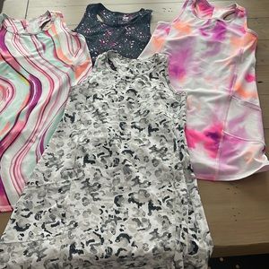 4 girls athleisure dresses . NEVER WORN